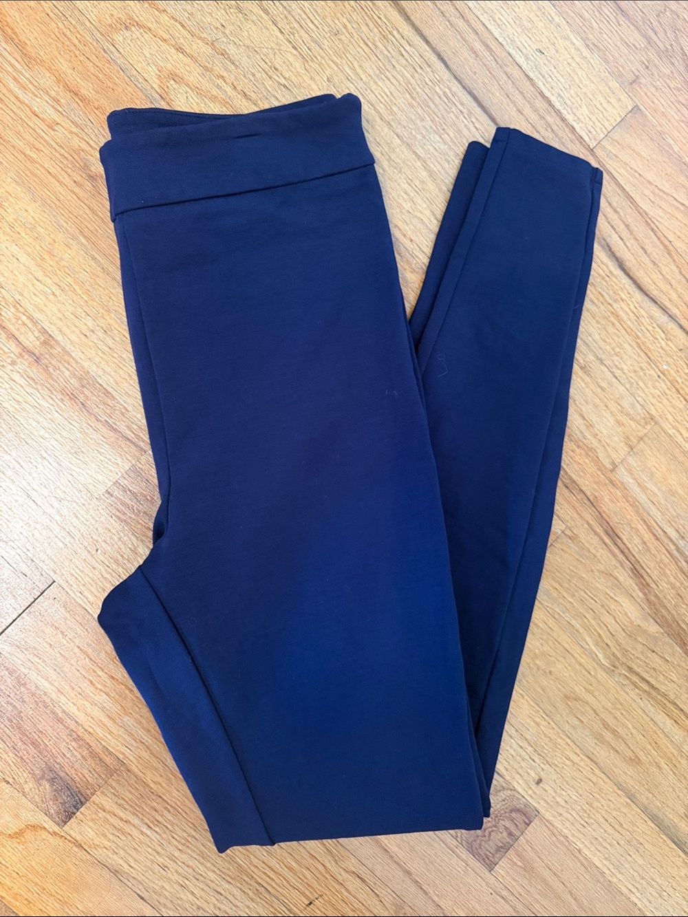 High rise blue work pants medium